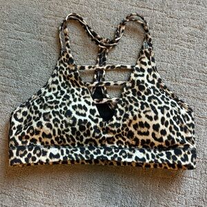 Zyia leopard grid bra